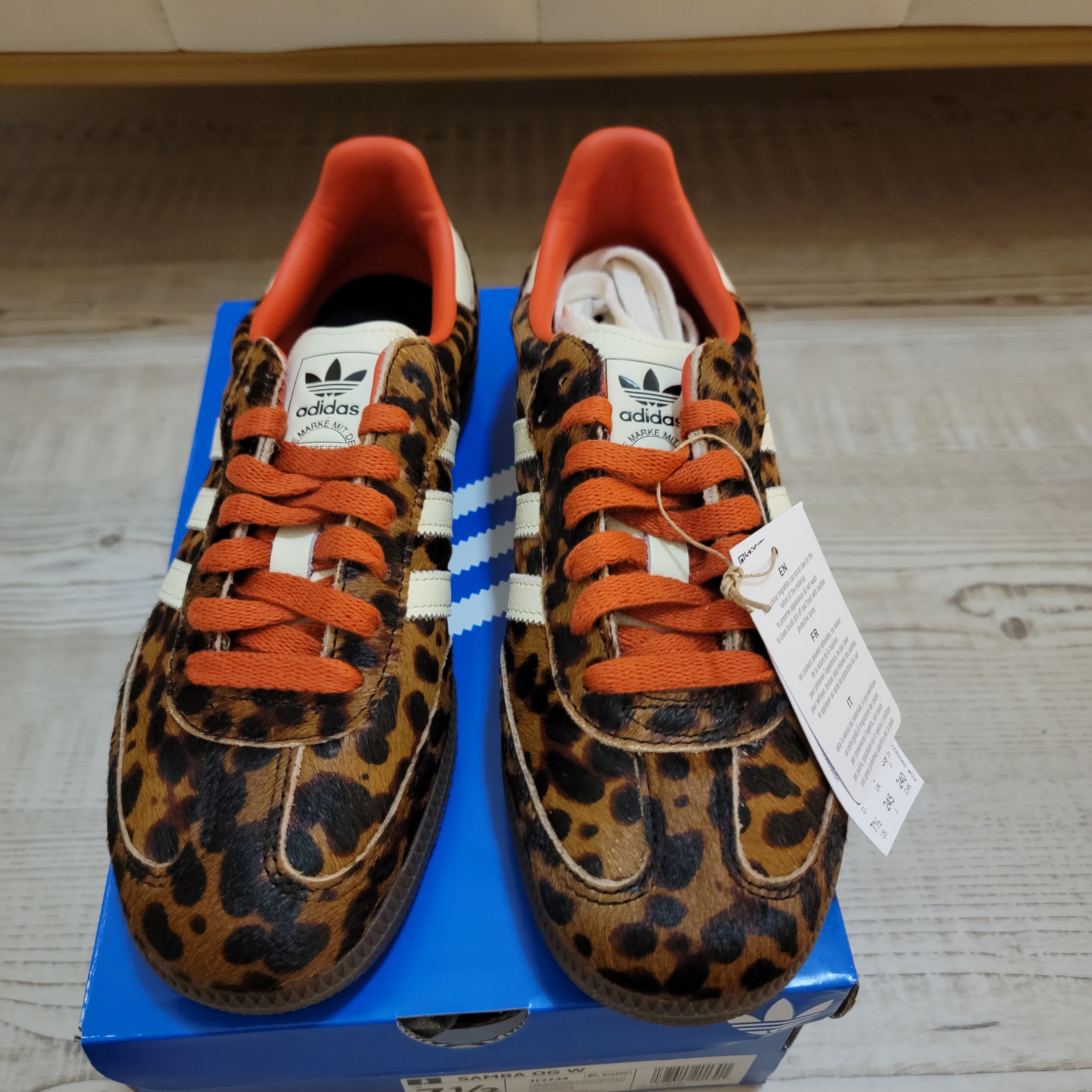 Adidas Samba Og Leopard Print Shoes - M 6.5/ W 7.5 Nwt And Box